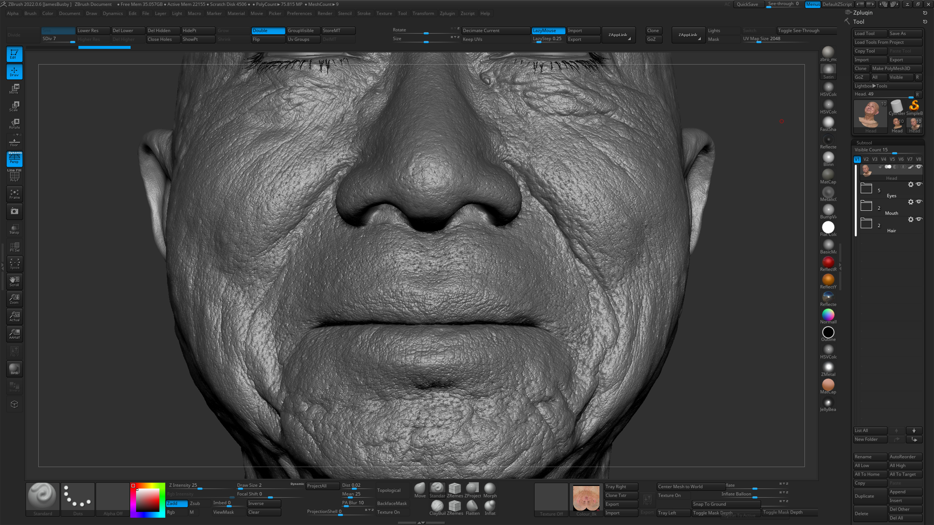 Male 16 / HD Displacement Map